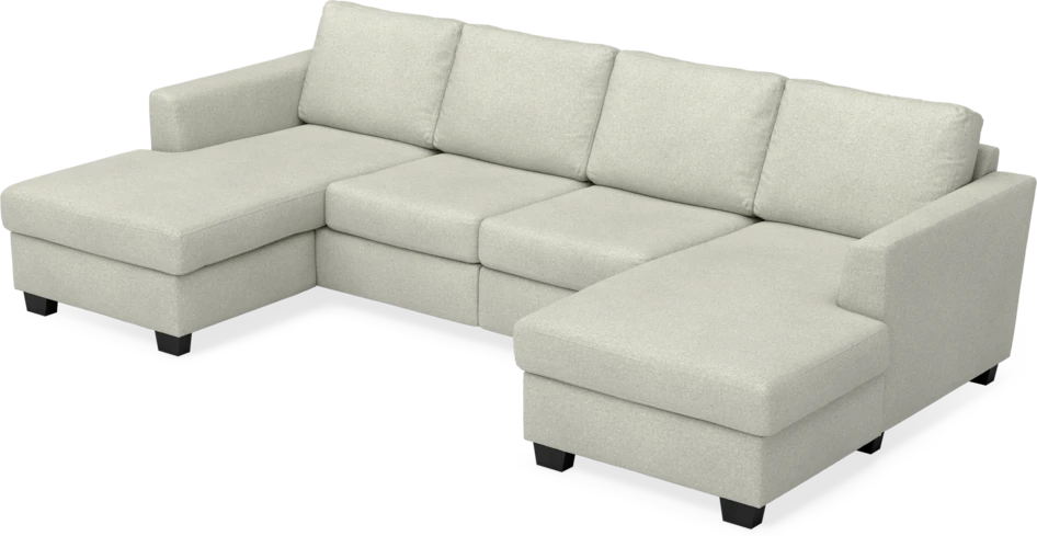 Friday - 2-sits soffa med två schäslonger - Beige