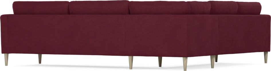 Bridge - Hörnsoffa, 2+3-sits - Röd