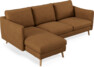 Madison Lux - 2-sits soffa med schäslong vänster - Brun