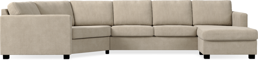Nevada - 3-sits soffa med cosy hörn vänster och schäslong höger - Beige