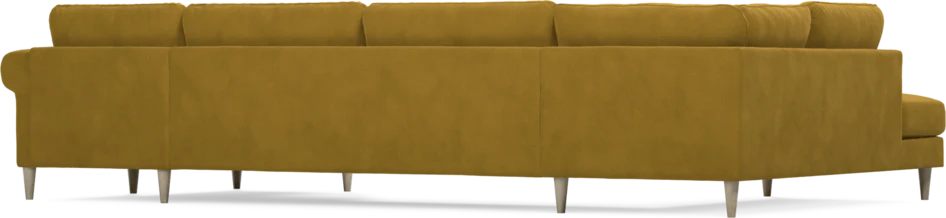 Bridge - 3-sits soffa med divan vänster och schäslong höger - Gul