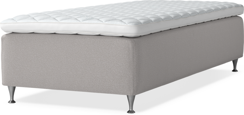 Delux Dream - Ramsäng, enkelsäng med bäddmadrass - Grå