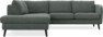 Madison - 2-sits soffa med divan vänster - Grå