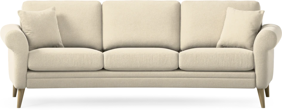 Eden - 3-sits soffa svängd - Beige