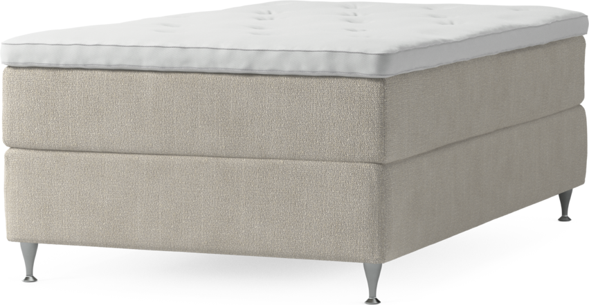 Delux Exclusive - Kontinentalsäng, enkelsäng 120 cm med bäddmadrass och sängben