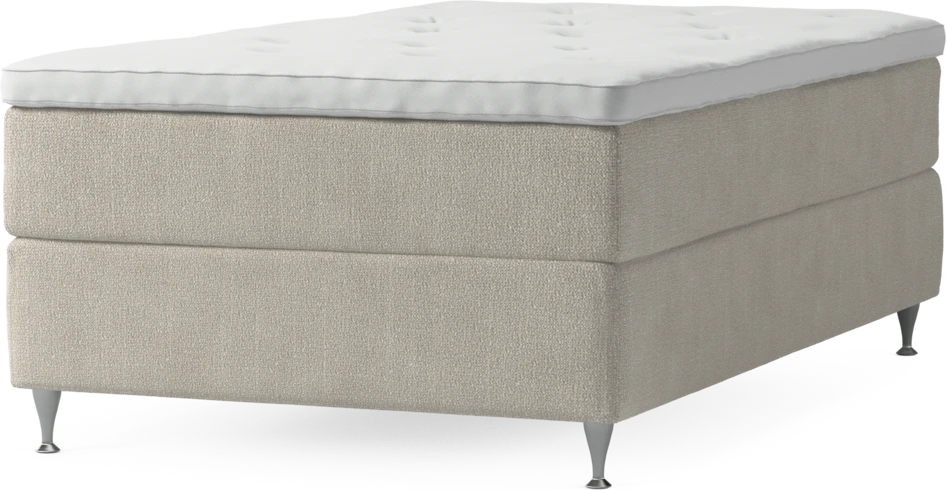 Delux Exclusive - Kontinentalsäng, enkelsäng 120 cm med bäddmadrass och sängben