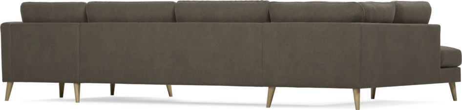 Bridge - 3-sits soffa med divan vänster och schäslong höger - Brun