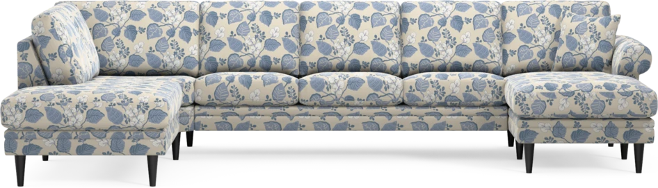 Eden - 3-sits soffa med divan vänster och schäslong höger - Flerfärgad
