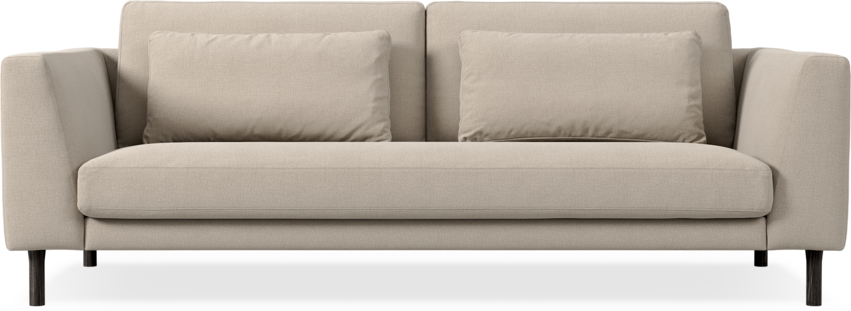 Willow - 3-sits soffa, hel dyna, fast klädsel - Beige