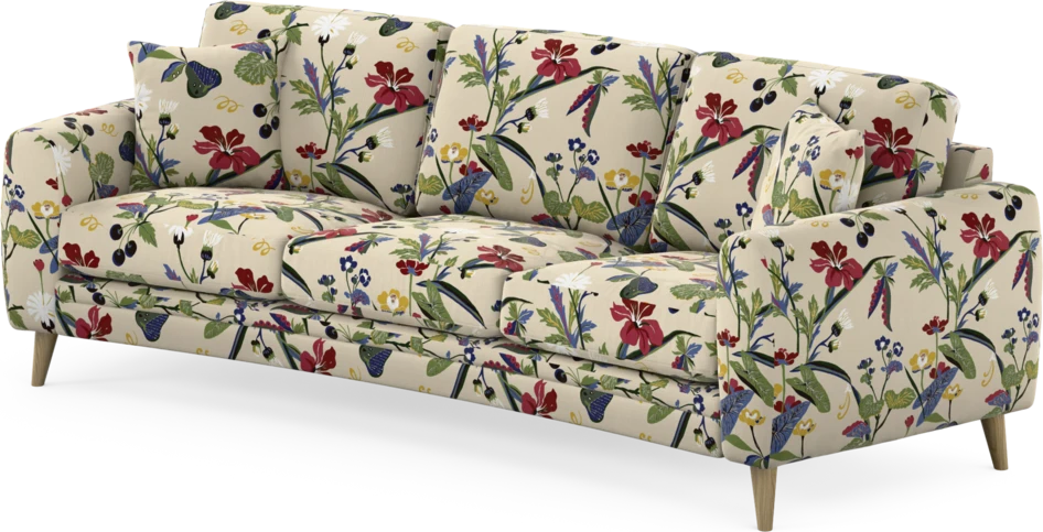 Eden - 3-sits soffa svängd - Flerfärgad