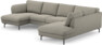 Madison Lux - 2-sits soffa med schäslong vänster och divan höger - Grå