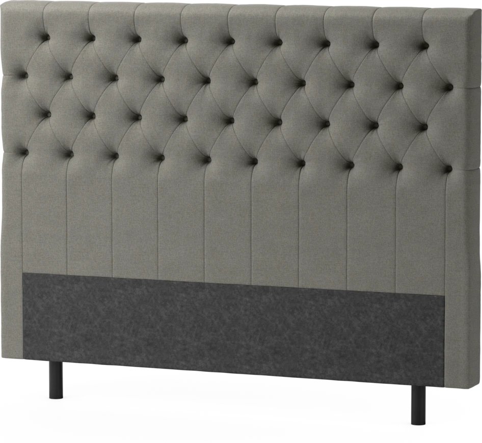 Delux Pikerad XL - Sänggavel, 90-210 cm - Grå