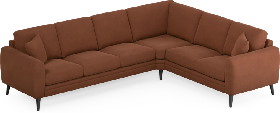 Eden - Hörnsoffa, 3+2-sits - Orange