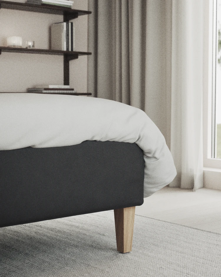 Delux Exclusive - Kontinentalsäng, enkelsäng 120 cm med bäddmadrass och sängben - inspiration