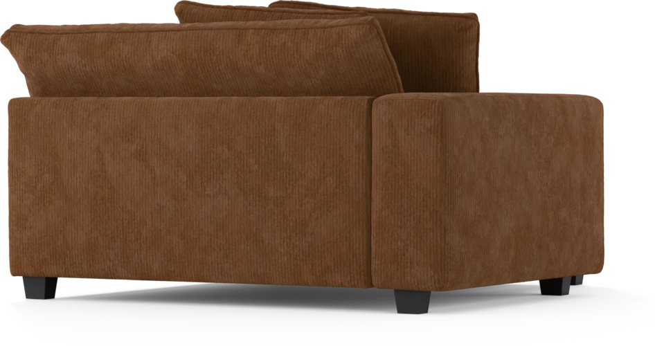 Bellora - Schäslong XL med armstöd vänster - Brun