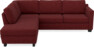Friday - 2,5-sits soffa med divan vänster - Rosa