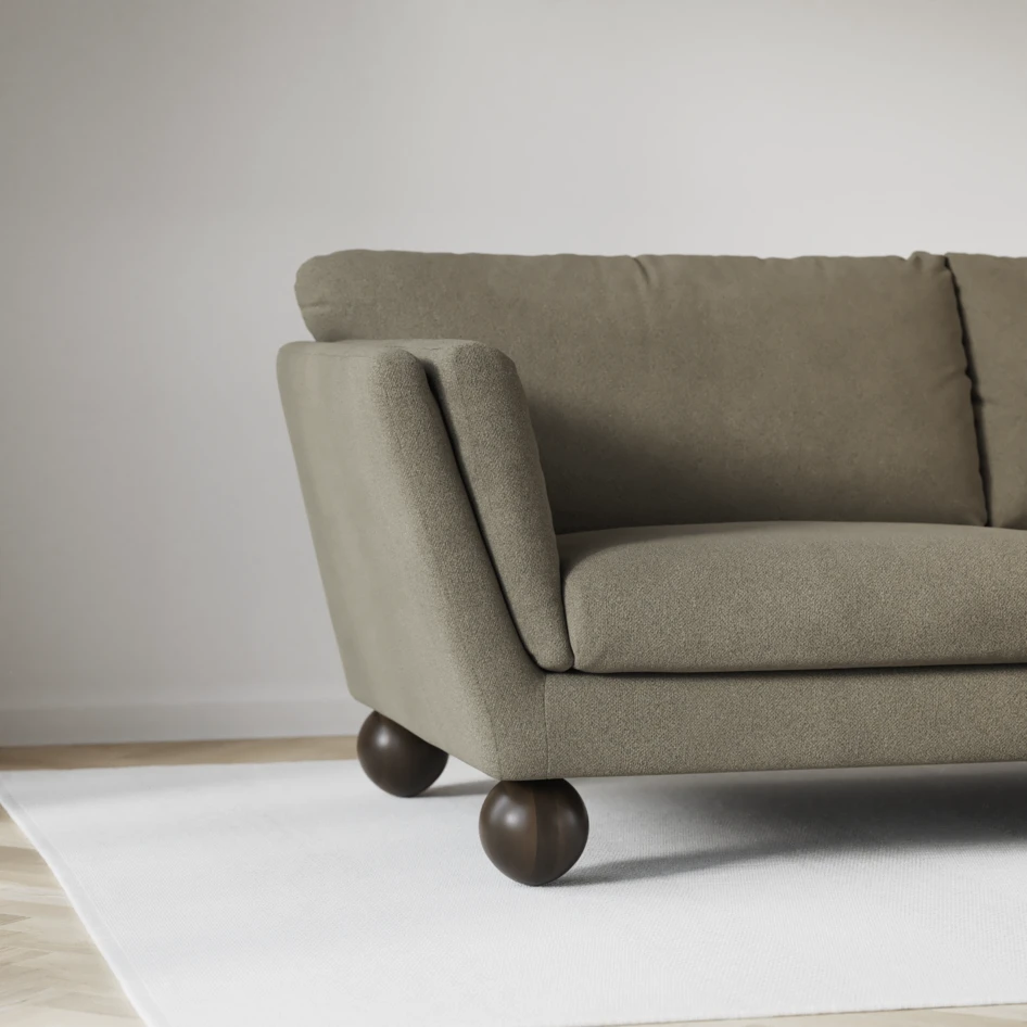 Madison Lux - 2-sits soffa med divan vänster och schäslong höger - Brun
