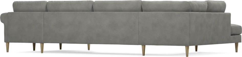 Bridge - 3-sits soffa med divan vänster och schäslong höger - Grå