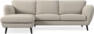 Madison Lux - 2-sits soffa med schäslong vänster - Beige