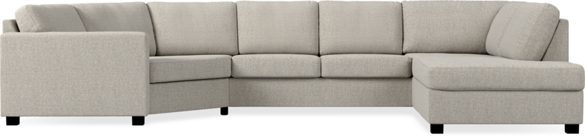 Nevada - 2-sits soffa med cosy hörn vänster och divan höger - Beige
