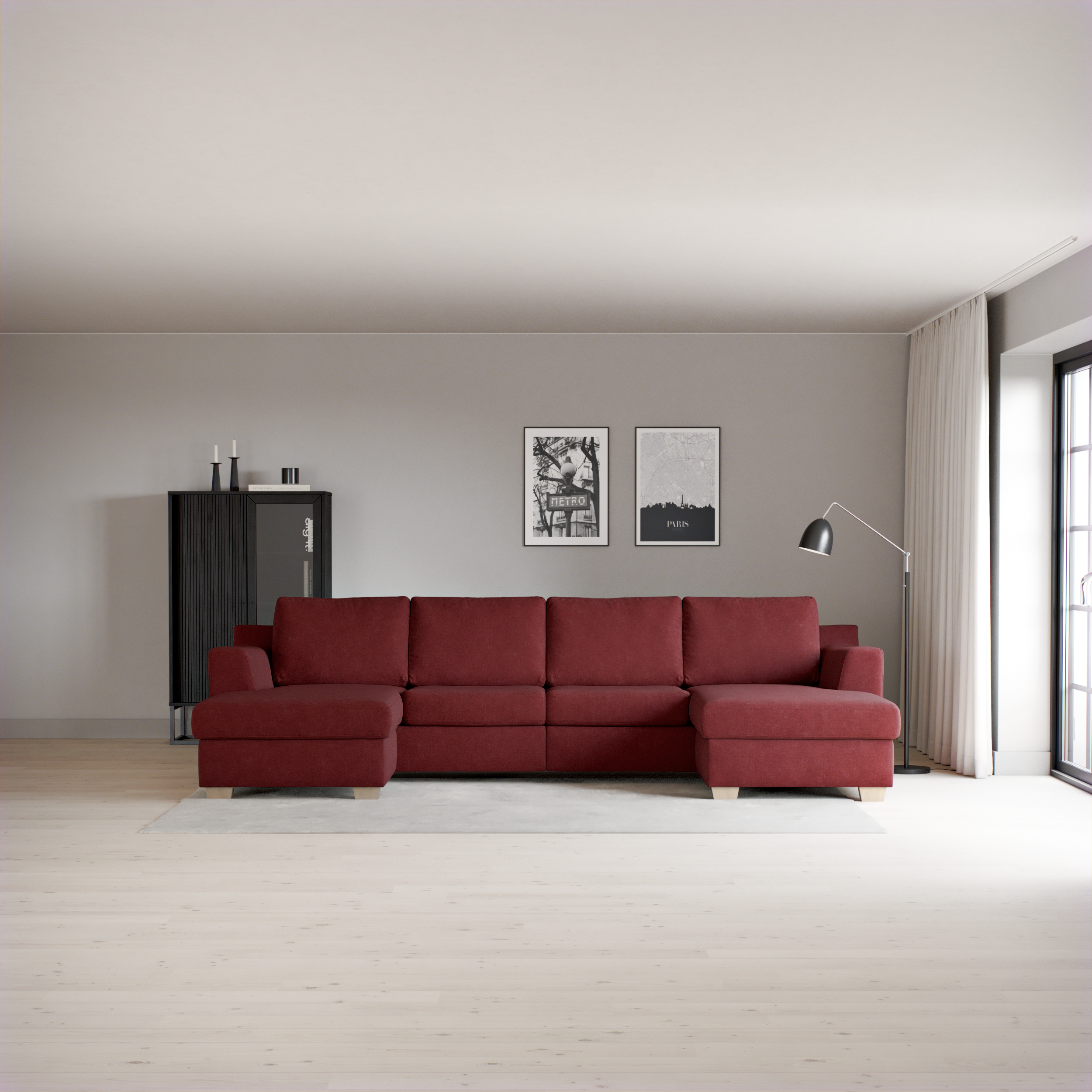 Friday - 2-sits soffa med två schäslonger - inspiration
