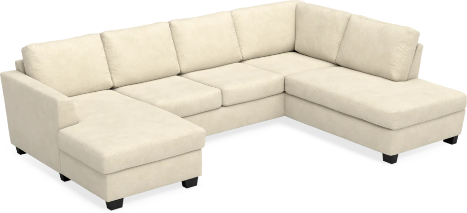Friday - 3-sits soffa med schäslong vänster och divan höger - Beige