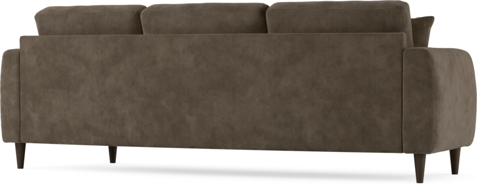 Eden - 3-sits soffa svängd - Brun