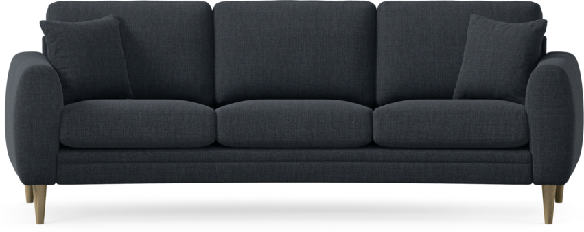 Eden - 3-sits soffa svängd - Blå