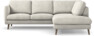 Madison Lux - 2-sits soffa med divan höger - Vit