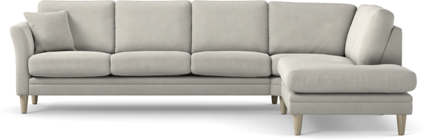 Eden - 3-sits soffa med divan - Grå