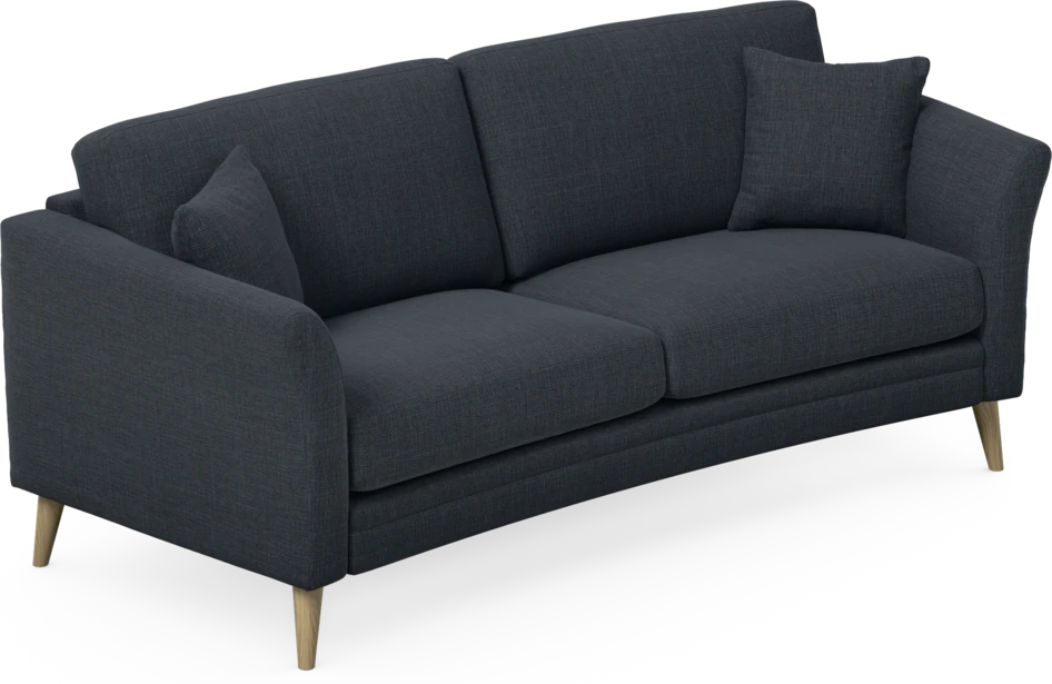 Eden - 2,5-sits soffa svängd - Blå