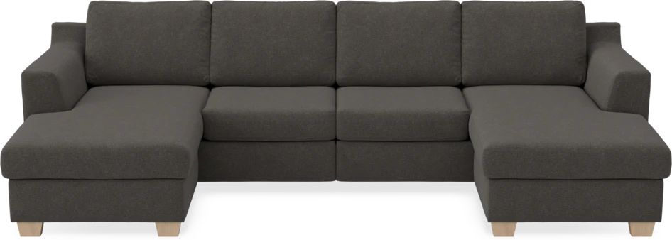 Friday - 2-sits soffa med två schäslonger - Grå