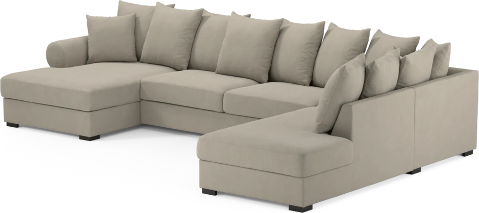 Town - 3-sits soffa med divan höger och schäslong vänster - Grå