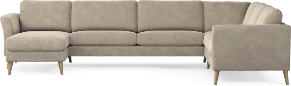 Bridge - Hörnsoffa, 3+2-sits med schäslong vänster - Beige