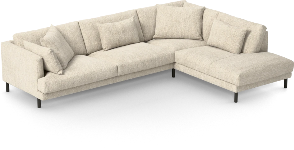 Harper - 3-sits soffa med divan höger - Beige