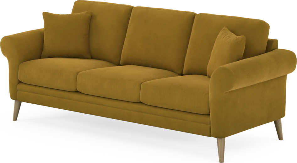 Eden - 3-sits soffa - Gul