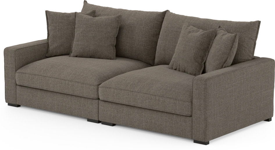 Rossi - 3-sits soffa - Brun