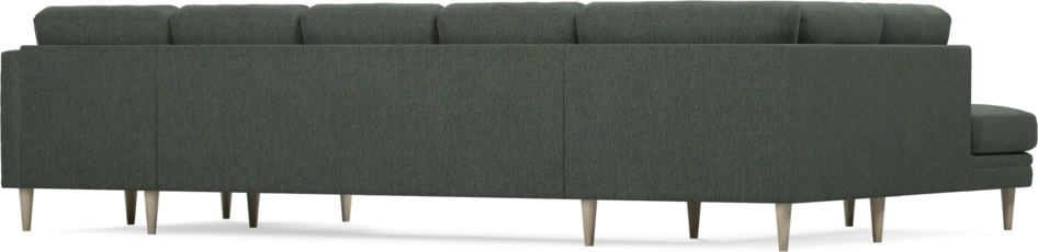 Eden - 3-sits soffa med divan vänster och schäslong höger - Grön