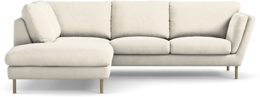 Madison Lux - 2-sits soffa med divan vänster - Vit