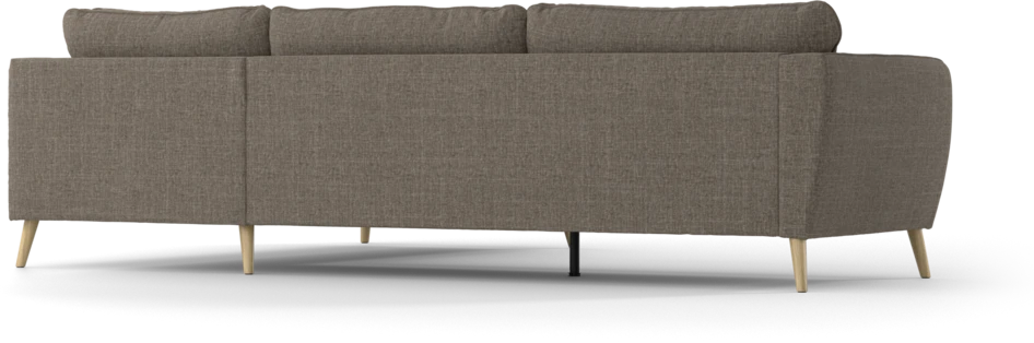 County - 2,5-sits soffa med divan höger - Brun