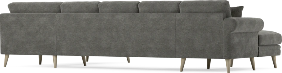 Eden - 3-sits soffa med schäslong vänster och divan höger - Grå