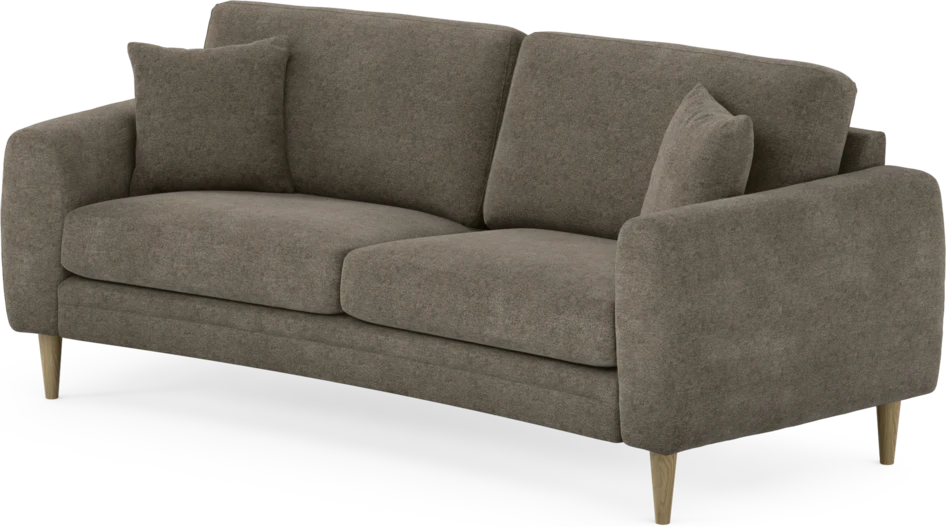 Eden - 2,5-sits soffa svängd - Brun