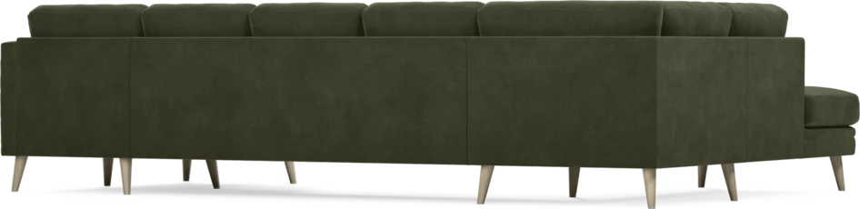 Eden - 3-sits soffa med divan vänster och schäslong höger - Grön