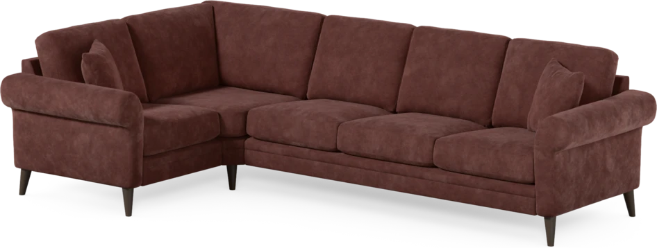 Eden - Hörnsoffa, 1+3-sits - Röd