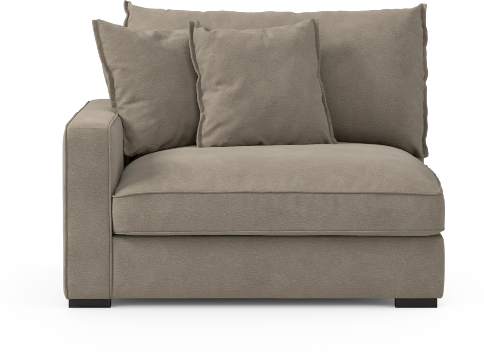 Rossi - 1,5-sits med armstöd vänster - Beige