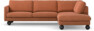 Madison Lux - 3-sits soffa med divan höger - Orange