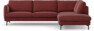 Madison Lux - 3-sits soffa med divan höger - Rosa