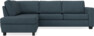 Friday - 2,5-sits soffa med divan vänster - Blå