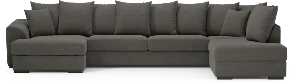 Town - 3-sits soffa med divan höger och schäslong vänster - Grå