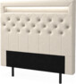 New York led - Sänggavel, 90-210 cm - Beige